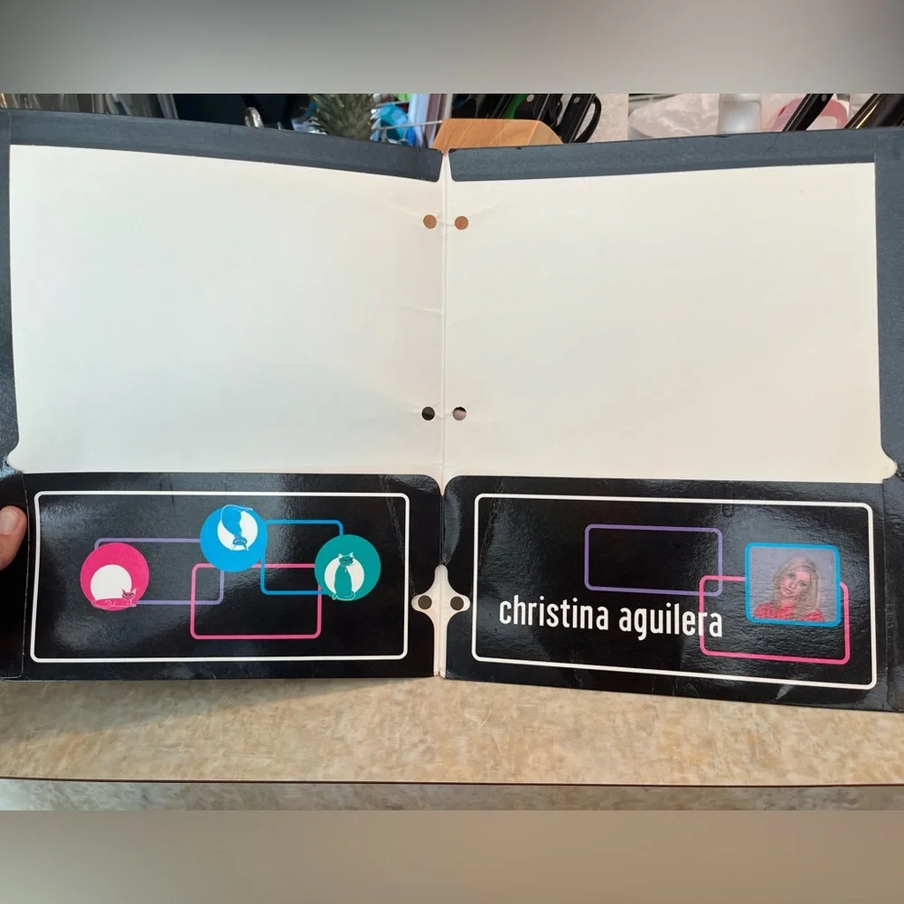 Christina Aguilera Vintage School Supplies